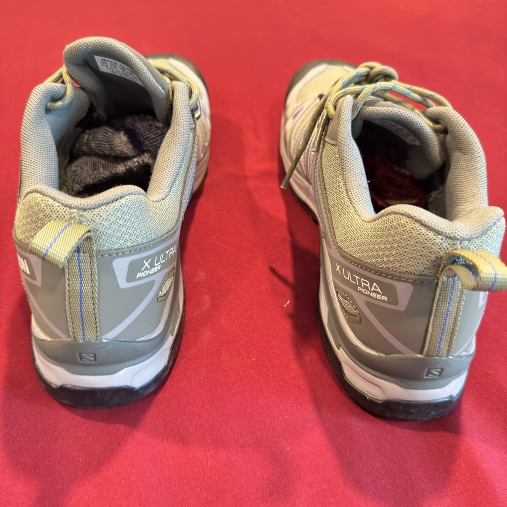 Salomon X Ultra Pioneer Aero Women’s Shoes - Green, Black and Gray Size 10 - Picture 6 of 11